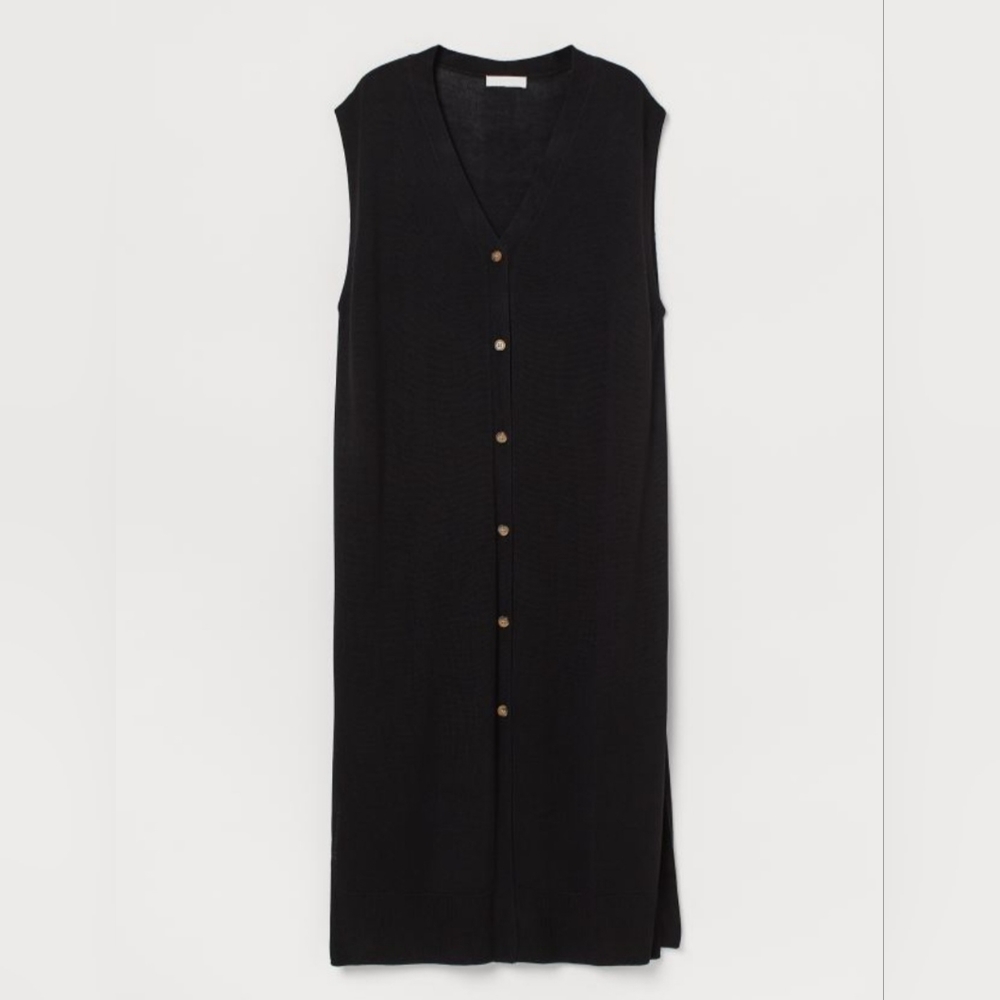 H&M Black Fine-Knit Dress Size XS